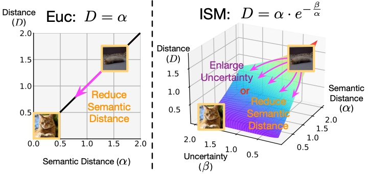 IDML compares images using semantic differences and uncertainty.